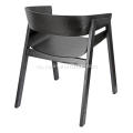 Designer Solid Wood Black Single Chair